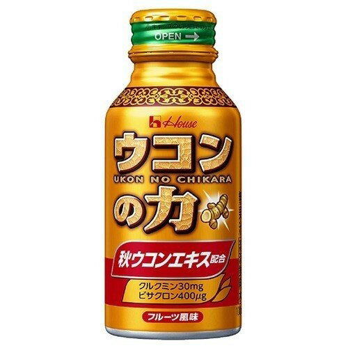 ■製品特徴秋ウコン由来の健康成分であるビサクロン400μgとクルクミン30mg(秋ウコン色素成分)、ビタミンB群4種(B1・B2・B6・ナイアシン)を配合したウコンエキスドリンクです。ウコン特有の苦みを抑え、飲みやすくスッキリとしたおいしさで明日の元気をサポートします。(無果汁)■内容量100ml×60本■原材料果糖ぶどう糖液糖(国内製造)、秋ウコンエキス、食塩／酸味料、環状オリゴ糖、増粘多糖類、ウコン色素、香料、甘味料(アセスルファムK、アスパルテーム・L−フェニルアラニン化合物、ソーマチン)、イノシトール、ナイアシン、V.B6、V.B1、V.B2、乳化剤■栄養成分表示エネルギー:20kcal,脂質:0g,食塩相当量:0.09g,ビタミンB1:3.0mg,ビタミンB6:3.0mg,たんぱく質:0g炭水化物:5.0g,鉄:0.0〜0.3mg,ビタミンB2:3.0mg,ナイアシン:14mg1本(100ml)当たりクルクミン:30mg,リン:2.9mg(分析値),カリウム:41mg(分析値)■賞味期限製造後12ヶ月■保存方法常温で保存してください。■注意事項■1日当たり1本を目安にお飲みください。■薬を服用の方、通院中、妊娠中及び授乳中の方は、飲用に関して医師へご相談ください。■体質や体調によりからだに合わない場合は、飲用をおやめください。■開栓後はすぐにお飲みください。■軽く2〜3回振ってお飲みください。強く振って開栓すると、内容液が飛び散ることがあります。■衣服などにつきますとシミになりますので、ご注意ください。■ウコンの成分が沈殿することがあります。■加熱、冷凍、容器への衝撃によって、容器が破損することがあります。【お問い合わせ先】こちらの商品につきましての質問や相談は、当店(ドラッグピュア）または下記へお願いします。ハウスウェルネスフーズ株式会社〒664-0011　兵庫県伊丹市鋳物師3丁目20番地電話：0120-80-9924受付時間：平日11時〜15時広告文責：株式会社ドラッグピュア作成：202102AY神戸市北区鈴蘭台北町1丁目1-11-103TEL:0120-093-849製造販売：ハウスウェルネスフーズ株式会社区分：食品・日本製文責：登録販売者 松田誠司■ 関連商品栄養ドリンク関連商品ハウスウェルネスフーズ株式会社お取り扱い商品