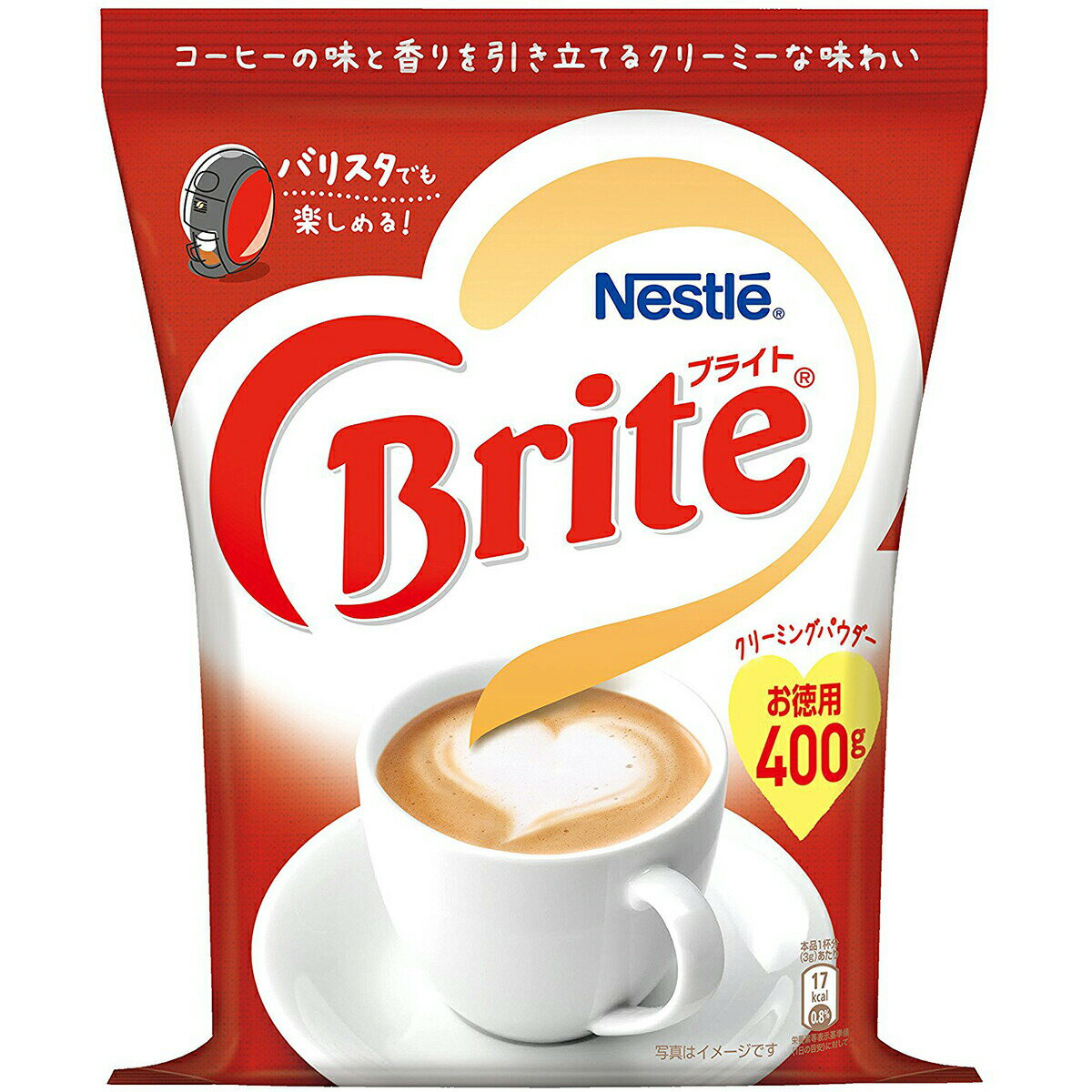 【3%OFFクーポン 5/9 20:00〜5/16 01:59迄】【送料無料】【お任せおまけ付き♪】ネスレ日本株式会社 ネスレ ブライト お徳用400g入×12袋セット<バリスタでも楽しめるクリーミングパウダー>【RCP】【△】