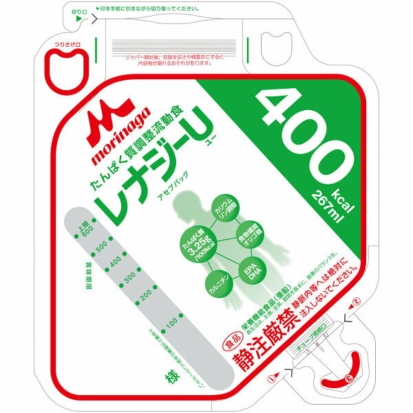 【本日楽天ポイント4倍相当】【送料無料】【お任せおまけ付き♪】株式会社クリニコたんぱく質調整流動食 レナジーUアセプバッグ 400kcalバニラ風味 267ml×20個入［品番：650848］【RCP】(発送に7-14日程・キャンセル不可)【△】