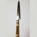 【本日楽天ポイント4倍相当】【メーカー直送品(代引き不可)・送料無料】仁村金物店 手打高級品 堺忠光 手打ち 刺身包丁(磨き、白鋼(ハガネ)付き)魚用[片刃27...