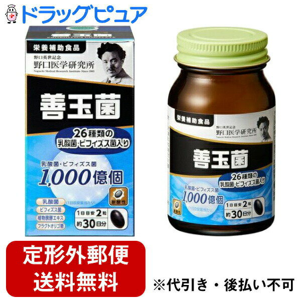 【本日楽天ポイント4倍相当】【定形外郵便で送料無料でお届け】株式会社野口医学研究所善玉菌 30g（500mg×60粒）【RCP】【TKauto】