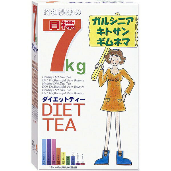 【本日楽天ポイント4倍相当】昭和製薬株式会社　目標7kgダイエットティー 　3g×30袋ティーバック＜ガルニシア・ギムネマ・キトサン＞【RCP】【北海道・沖縄は別途送料必要】