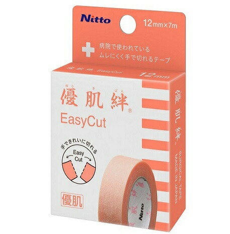 【本日楽天ポイント4倍相当】【送料無料】株式会社ニトムズ　サージカルテープ　優肌絆　EasyCut　12mm×7m［品番：3291］(ゆうきばん　イージーカット)【RCP】【△】