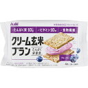 【本日楽天ポイント4倍相当】【メール便で送料無料でお届け 代引き不可】アサヒグループ食品株式会社 クリーム玄米ブラン たんぱく栄養食 ブルーベリー 72g(2枚...