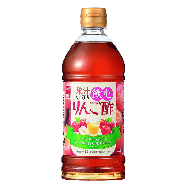 内堀醸造 株式会社果汁たっぷり飲むりんご酢　500ml×10本セット【たんぽぽ薬房】