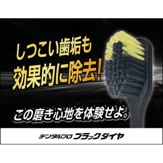 【本日楽天ポイント4倍相当】【メール便で送料無料 ※定形外発送の場合あり】デンタルプロ株式会社ブラックダイヤ レギュラー ふつう(1本入)＜抜群の磨き心地＞ 3