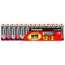 【3%OFFクーポン 7/19 20:00~7/26 01:59迄】【送料無料】【P127】パナソニック株式会社アルカリ乾電池 LR6XJSP(12+2本パック)<限定増量パック>【△】【CPT】