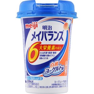 【本日楽天ポイント4倍相当】株式会社明治 メイバランスMiniカップ 白桃ヨーグルト味(無果汁/ヨーグルト不使用) 1本【栄養機能食品(亜鉛)】【北海道・沖縄は別途送料必要】