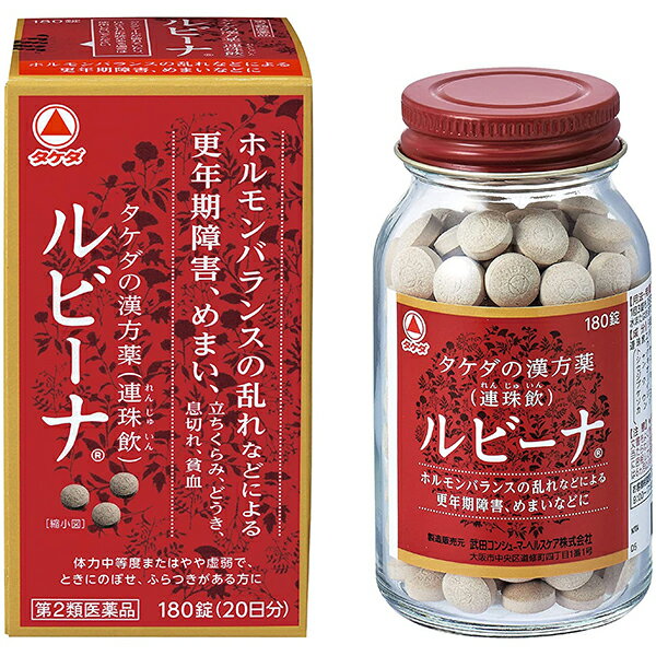 【第2類医薬品】【本日楽天ポイント4倍相当】アリナミン製薬（旧武田薬品・武田コンシューマヘルスケア）タケダの更年期障害改善薬「むくみ」「腰痛」「のぼせ」タケダ◇新・ルビーナ　360錠（180錠×2）のサムネイル
