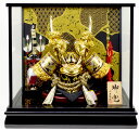 【五月人形】13号 兜ケース飾り【北寿】金巻竜※金駒刺繍桜柄ケース※サービス品付き