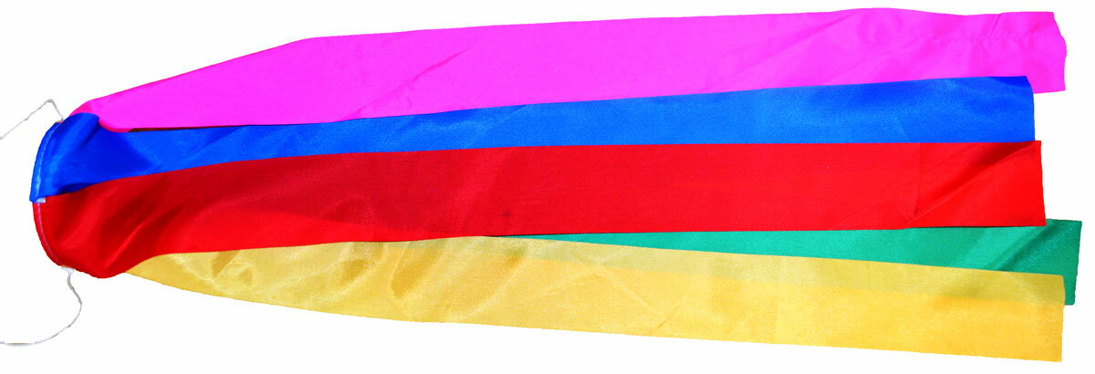 【処分品】単品　鯉のぼり【北寿】50cm 五色吹き流し（口紐付き）※手持ちタイプの鯉のぼりの半端品で ...