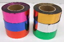 【装飾】メッキテープtz-208 メッキテープ 約5cm巾/200m巻き※色目は6色。（赤・青・桃・緑・金・銀）※色目をお選び下さい。　お好みの長さにカットして七夕制作や長い短冊を作る事が出来ます。