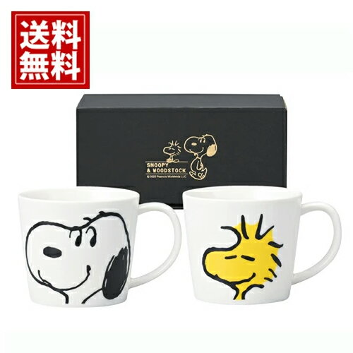 スヌーピー【送料無料】ペアマグセット ウッドストック 人気 キャラクター かわいい 内祝い 出産祝 結婚祝い 快気祝い 結婚内祝い 出産内祝 引き出物 お返し snoopy ご挨拶 新築祝 新生活 ギフト