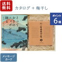 楽天おこころざし香典返し カタログギフトとしそ梅干セット とっておきのニッポンを贈る 伝（つたう） + 有機JAS認証 高田の梅 しそ梅干セット｜送料無料 / 満中陰志 挨拶状無料 / 香典 お返し 忌明志 法事 粗供養 茶の子 一周忌 三回忌 七回忌 ●23075014