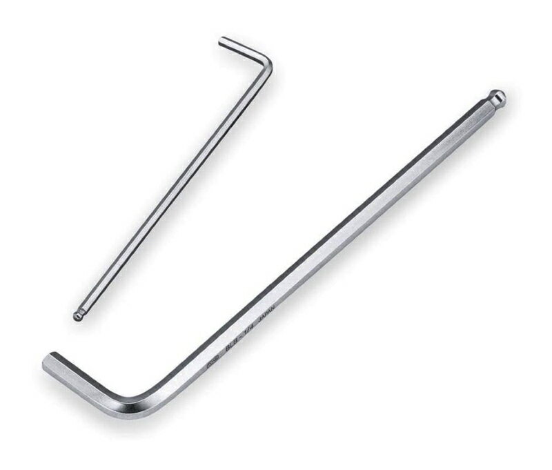 TONE マスターツールロングボールポイントL形レンチ 吋目 1 4inch BLB08