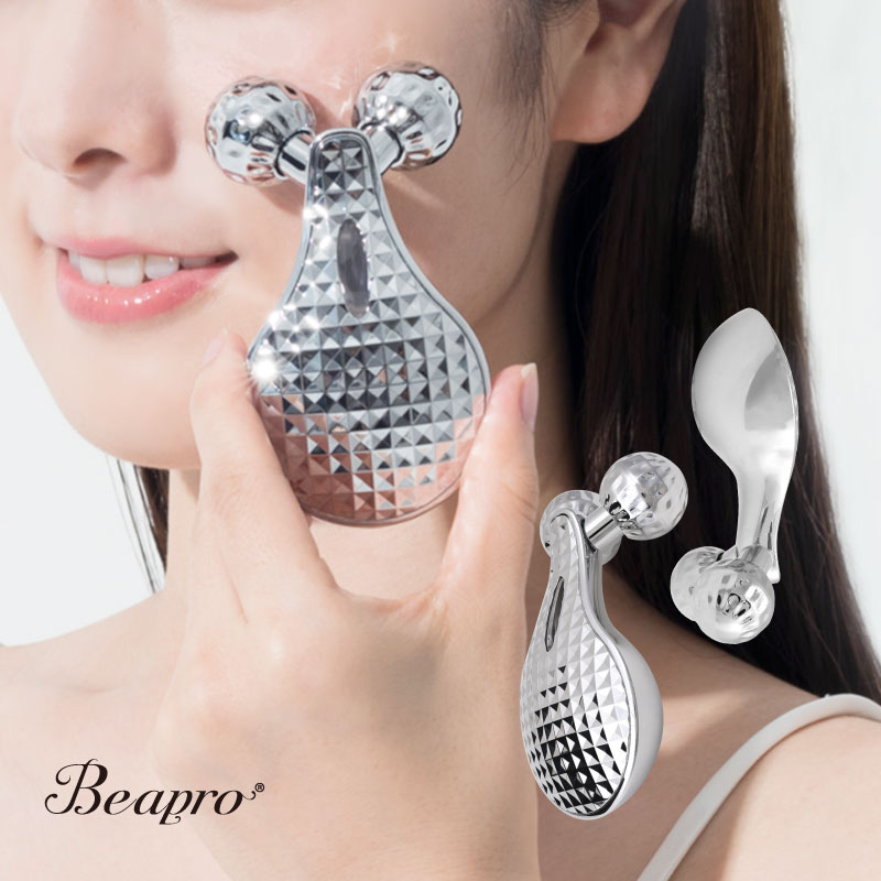 美顔ローラー（売れ筋ランキング） 正規品 Beapro ビープロ 004 - マイクロカレント 3D 美顔ローラー