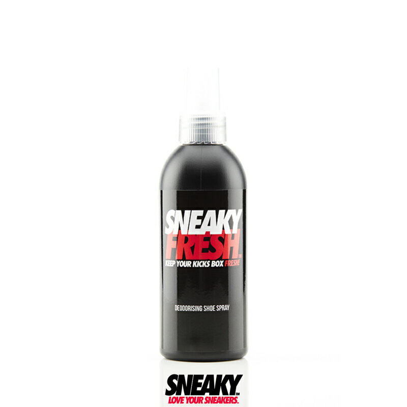 SNEAKY FRESH スニーキー フレッシュ 靴 スニーカー 消臭スプレー 防臭スプレー 150ml 無臭 速攻 乾燥 肌に優しい 水溶性 非イオン界面活性剤 シューケア シューズケア スニーカー保存