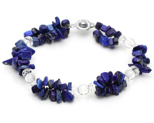 ラピスラズリブレスレットさざれ細石...