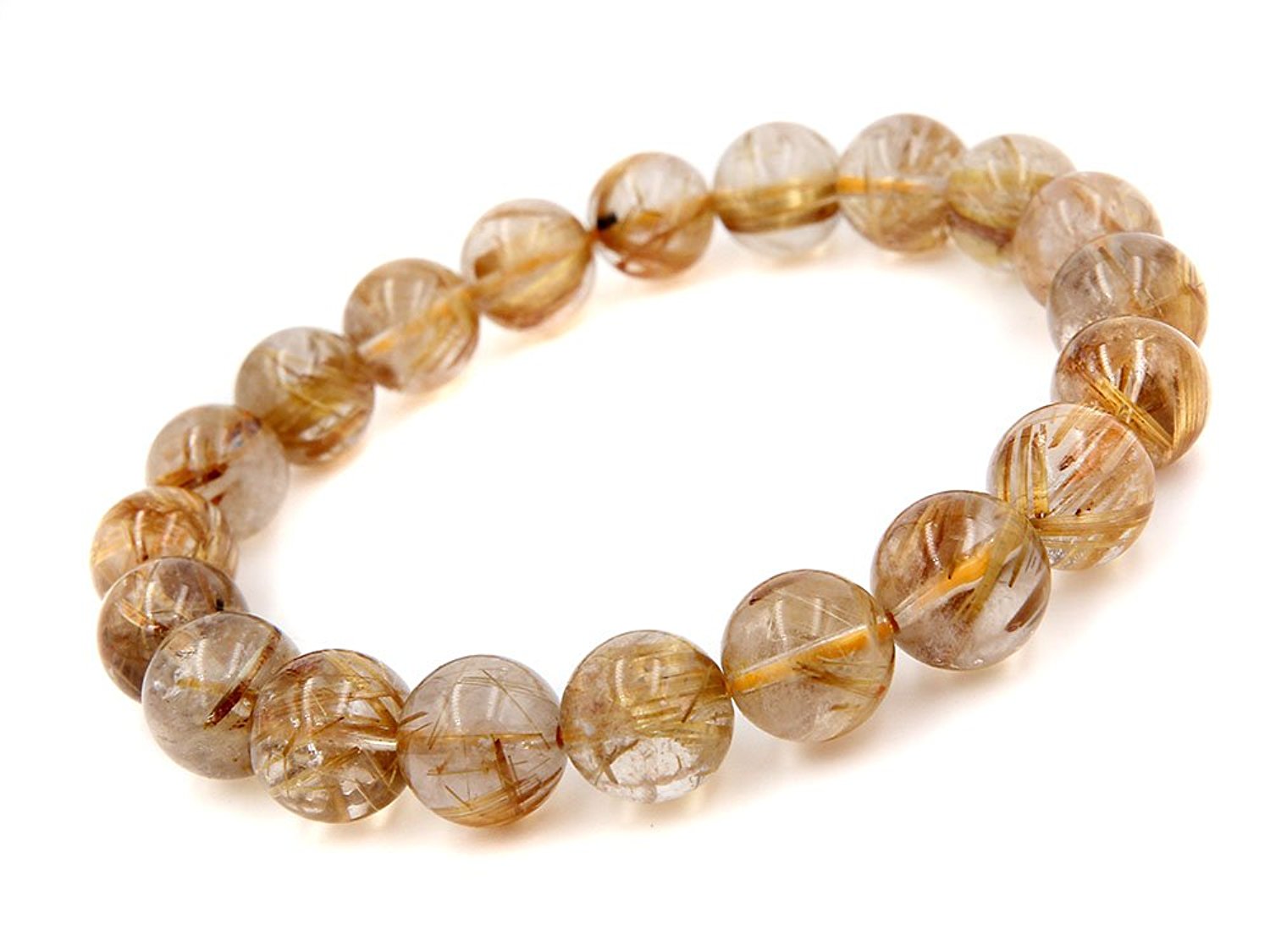 高品質 パワーストーン ゴールドルチルクォーツブレスレット タイチンルチルクォーツ ブレスレット 金針水晶 ブレスレット ルチルクォーツ ブレスレット 金針水晶 天然石 水晶 ブレスレット