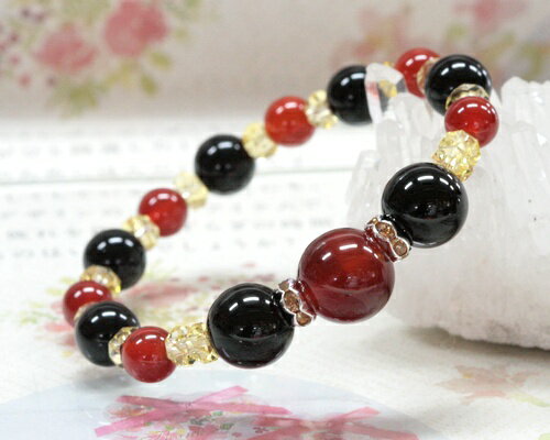 オニキスカーネリアンシトリンブレス...