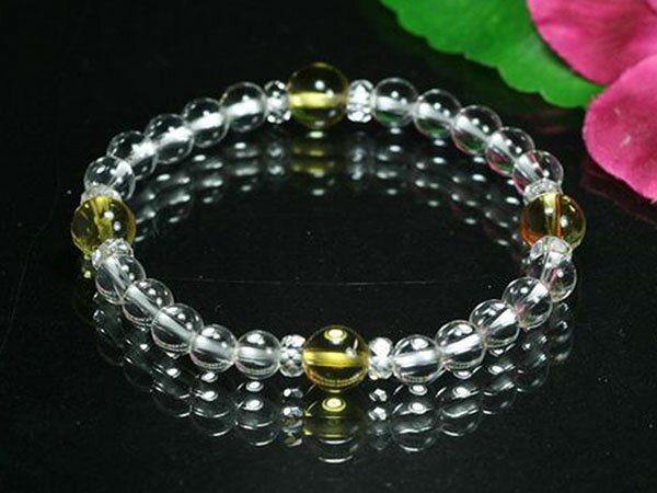 シトリンブレスレット黄水晶ブレス天...