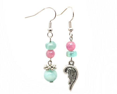 パワーストーンピアスルビーピンクト...