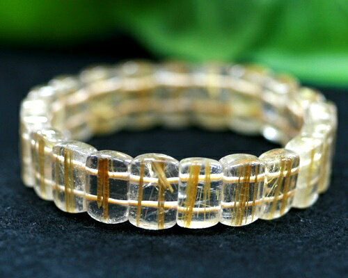 【限定一本】 天然石|AAAAA級 ランク タイチンルチル バングル ゴールドルチル バングル形 ブレスレット ルチル 針水晶 金針水晶 天然石ブレス パワース...