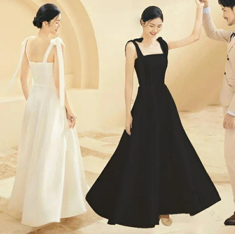 ウェディングドレス フォーマルドレス 演奏会ウエディング 袖なし花嫁ドレス ブライズメイドドレス結婚式 Aライン フレア レディース礼服 パーティードレス 2次会 マキシ丈 ロングドレス 披露宴 卒業式 二次会 前撮り ロング丈 ワンピース ドレス 白 黒 キャミドレス 人気デ(4)