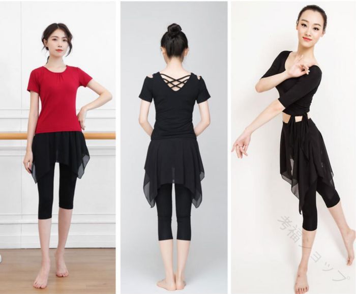 ダンスパンツ 社交ダンス バレエ ジャズ 大人用 ストレッチパンツ スカート付 練習着 ヨガパンツ 古典舞踊 レッスンウエア ダンスウェア コンテンポラリー 無地 レディース 発表会 団体 演出服 ガウチョパンツ 社交ダンスパンツ スカートパンツ S M L XL 2XL 3XL対応