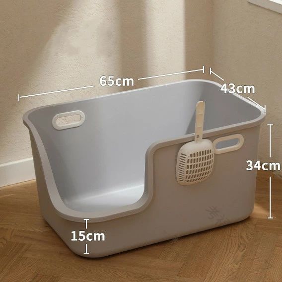 猫トイレ 大型 65サイズ 82サイズ おしゃれ 大きい 猫用トイレ 飛散防止機能付き キャッツトイトイレ ..