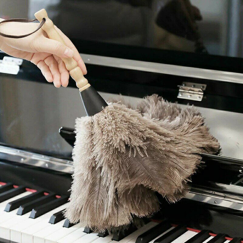 はたき ほこり取り フェザーダスター ハンディーダスター 毛ばたき 羽根はたき ダチョウの羽箒 柔らか..