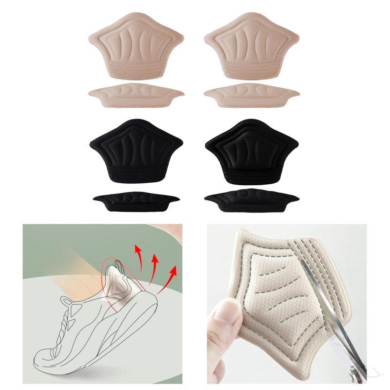 ヒールクッションパッド ヒールグリップライナー 靴サイズ調整用 ポータブル保護靴パッドステッカー 足..