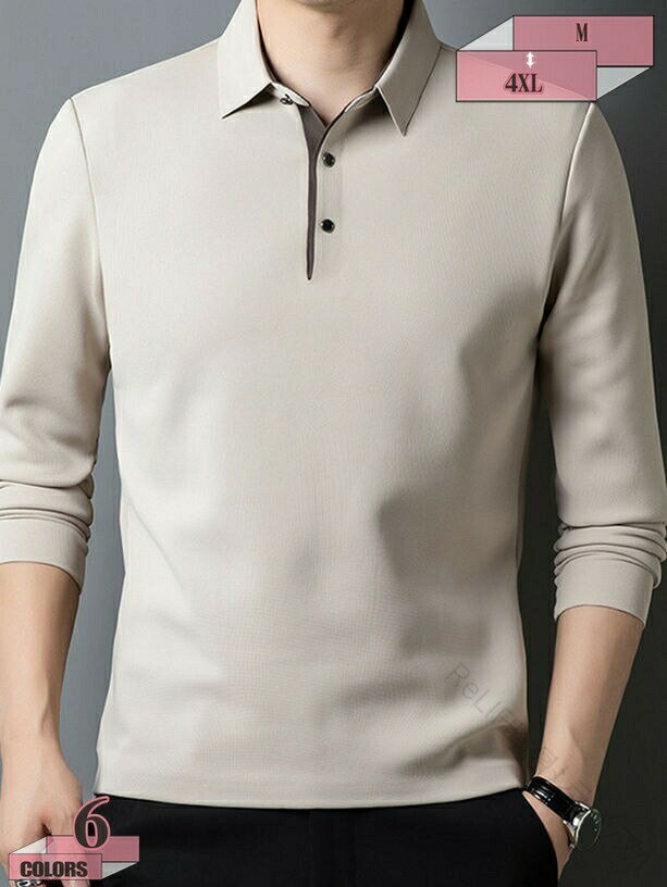 ポロシャツ メンズ 長袖 tシャツ 冬服 ゆったり 柔らかい肌触り ゴルフウェア 裏起毛 無地 カジュアル ビジネス おしゃれ 大きいサイズ 部屋着 暖かい 保...