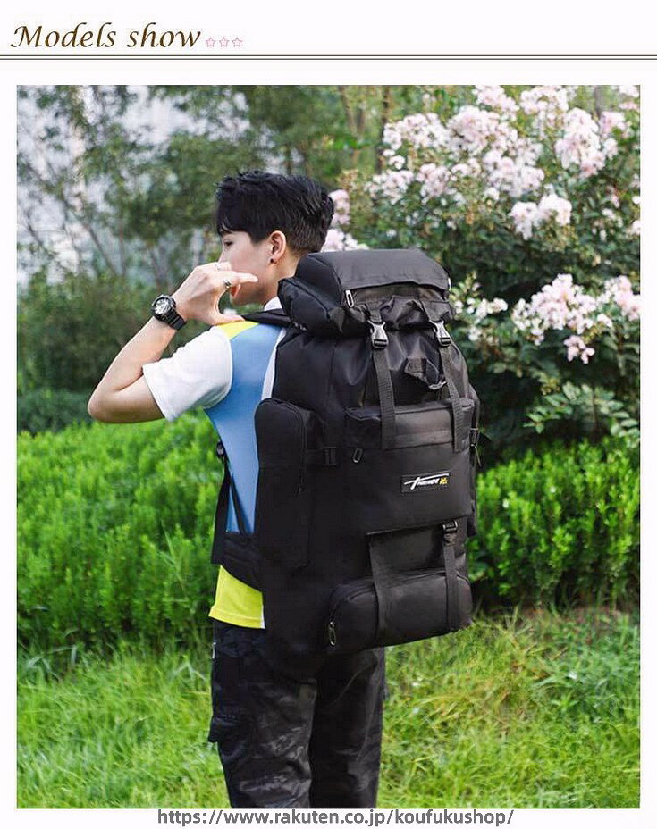 ビジネス リュック 大容量 80L 登山 ミリタリー アウトドア バッグ 登山 用 バッグ リュックサック 山登り 避難 バッグ PC 収納 ユニセックス 防災 防水 リュック バック 一人旅 レディース メンズ 通勤 通学 旅行 キャンプ 山歩き 遠足 ハイキング アウトドア koufukushop-10036319 考福ショップ サンプル画像3
