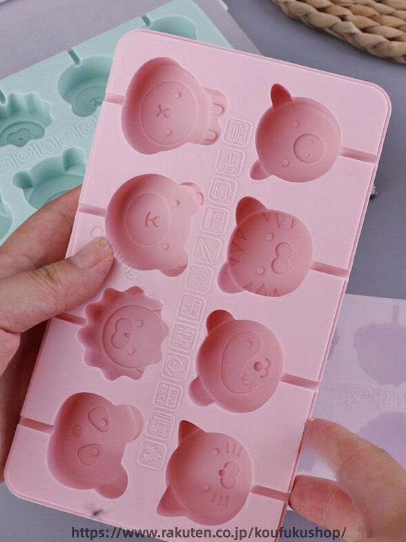 チョコレート モールド 型 バレンタイン 手作り ロリポップ シリコン 立体 子供 自家製 キッチン ホーム アニマル スティック 動物 可愛い お菓子作り用型抜き道具 プレゼントにも最適な製菓グッズ