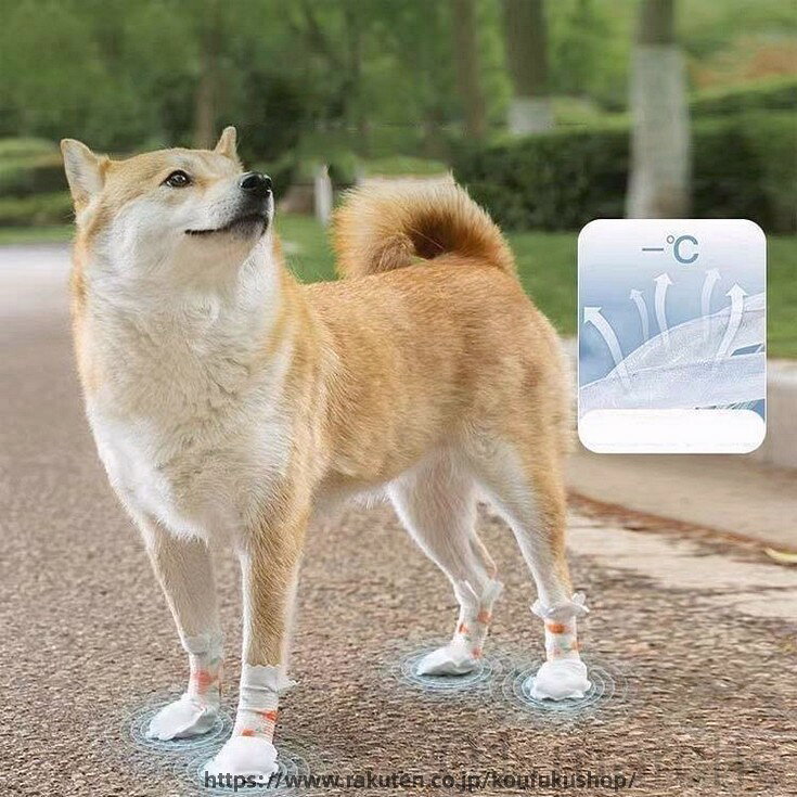 100枚入 犬 靴 使い捨て 50足 伸縮粘着包帯付き 滑り止め ドッグブーツ 犬用靴 猫...