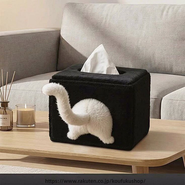 ティッシュカバー 猫 ねこ かわいい ぬいぐるみ ティッシュケース おしゃれ ブラック 洗濯可能 面白い ネコ ティッシュボックス インテリア 可愛い オシャレ リビング 寝室 テーブル 車 車載用 自宅 吊り下げ プレゼント ギフト 贈り物 ティッシュ [2]