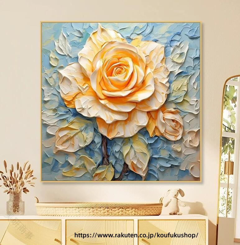 大人の塗り絵 油絵風 数字油絵 DIY 数字塗り絵 50×50cm バラ模様 風景画 インテリア雑貨 クリスマス おしゃれ アートパネル 壁飾り プレゼント 暇つぶし ナンバーペイント 夢中になれる癒