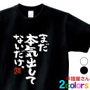 おもしろ tシャツ 漢字 文字 メッセージtシャツ 「 まだ本気出してないだけ 」 ka300-03 ネタtシャツ おもしろtシャツ tee おもしろ雑貨 語録...