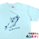 エントリーでP10倍_5/9(木)20時～ 釣り Sea Bass シーバスTシャツ（半袖） ルアーフィッシングTシャツ／スズキ 父の日のギフト プレゼント オリジナル RF02 KOUFUKUYAブランド 送料込 送料無料