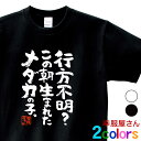 おもしろ 漢字Tシャツ「行方不明?この朝生まれたメダカの子。」男女兼用 オールシーズン 綿100% ホワイト/ブラック 140cm-160cm/S-XL ka400-69 KOUFUKUYA 幸服屋さん 送料込 送料無料