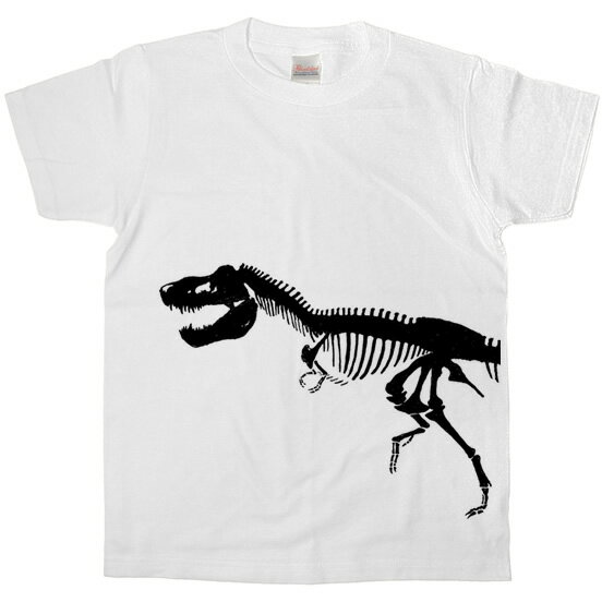T-REX 手描き恐竜ボーンTシャツ 「ティラノサウルス」ハロウィンの衣装にも！ am20K KOUFUKUYAブランド 送料込 送料無料