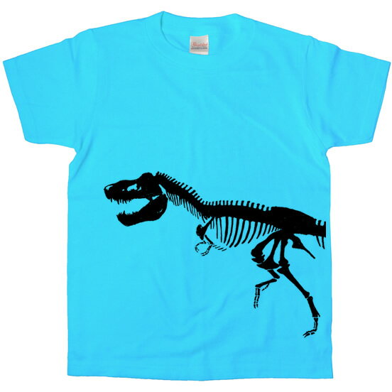 T-REX 手描き恐竜ボーンTシャツ 「ティラノサウルス」ハロウィンの衣装にも！ am20K KOUFUKUYAブランド 送料込 送料無料
