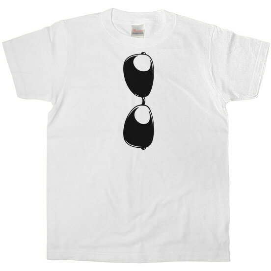 「サングラス」 （半袖）Tシャツ だまし絵 おもしろ ティーシャツ おもしろtシャツ os25k KOUFUKUYAブランド 送料込 送料無料