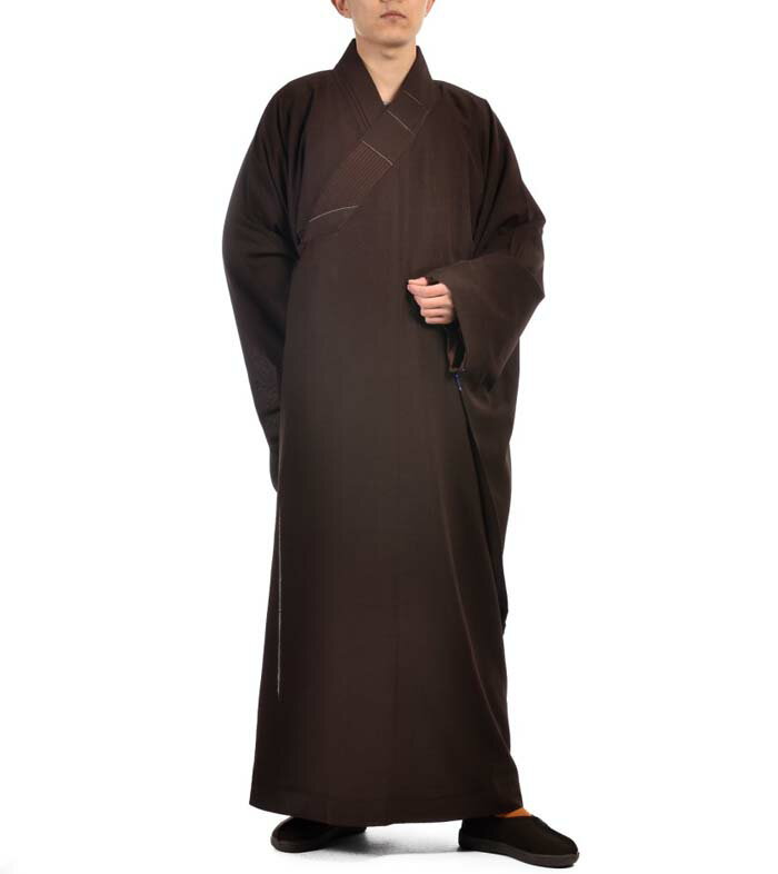 非常に珍しい仏教服！ドレープ和尚服　亜明紗海青僧服