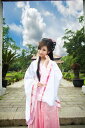 中国伝統の皇帝服(宮廷服)貴妃服 女性用中華古装(ピンク)