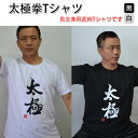 【メール便対応！】【太極拳】カッコイイ黒と白の中国武術デザインTシャツ！練習には武術らしい動きやすいTシャツが一番！【太極拳Tシャツ】〜太極〜