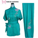 当店でしか手に入らない珍しい刺繍表演服です!刺繍花蝶々長拳南拳服