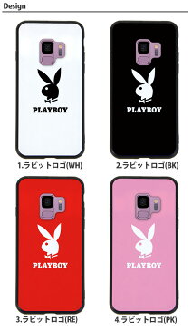 Galaxy S9 SC-02K SCV38 ケース プレイボーイ 背面ガラス ギャラクシー docomo ドコモ au スマホケース カバー 携帯ケース かわいい きれい おしゃれ 韓国 playboy ブランド デザイン コラボ