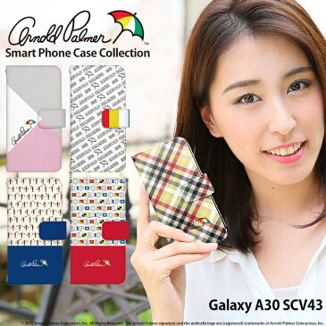 Galaxy A30 SCV43 ケース 手帳型 スマホケース galaxya30 ギャラクシーa30 au UQmobile UQモバイル 携帯 カバー デザイン アーノルドパーマー ブランド Arnold Palmer かわいい おしゃれ レディース